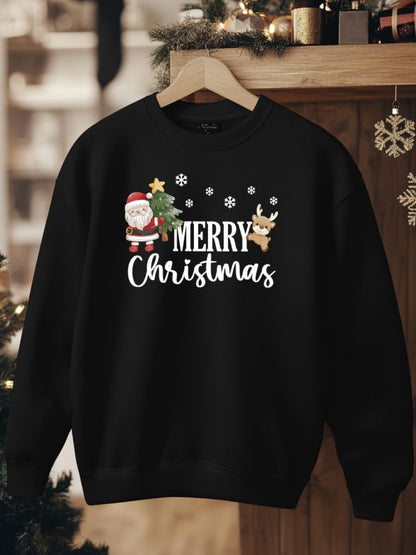 Camisola de Natal com estampa natalícia merry christmas 