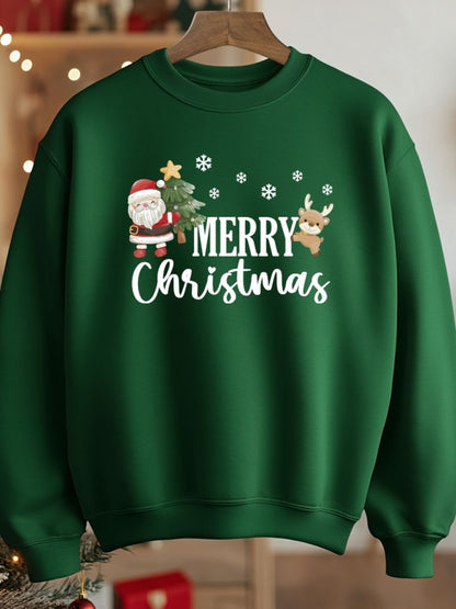 Camisola de Natal com estampa natalícia merry christmas 