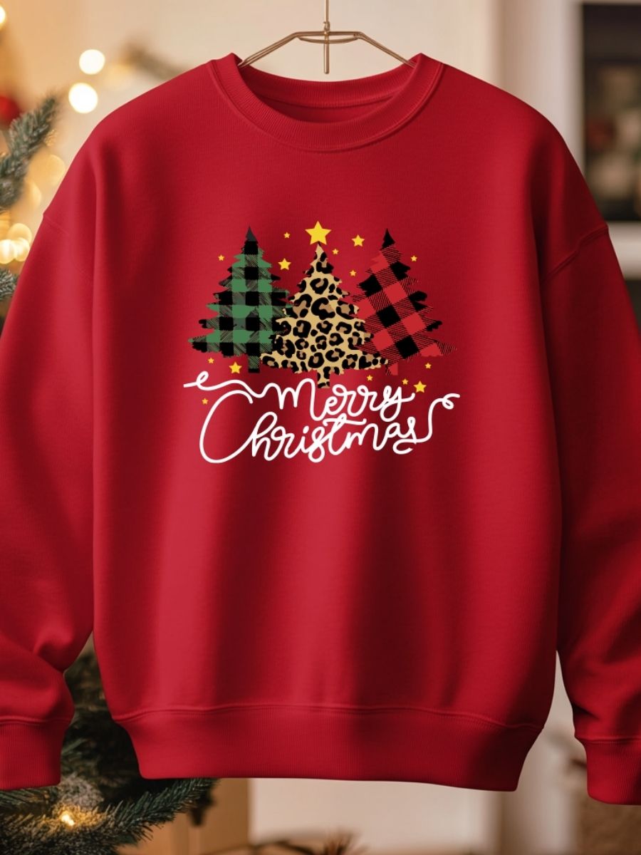 Camisola de Natal com estampa natalícia merry christmas 