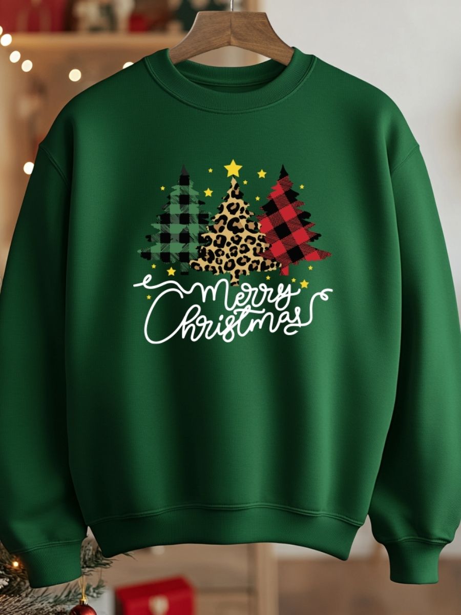 Camisola de Natal com estampa natalícia merry christmas 
