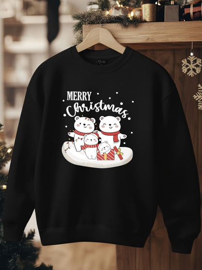 Camisola de Natal com estampa natalícia merry christmas ursos