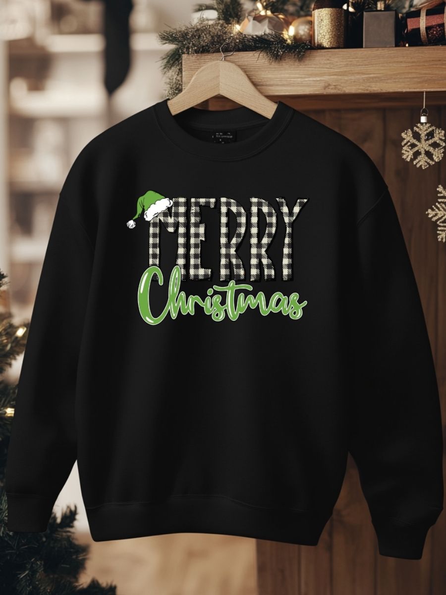 Camisola de Natal com estampa natalícia merry christmas