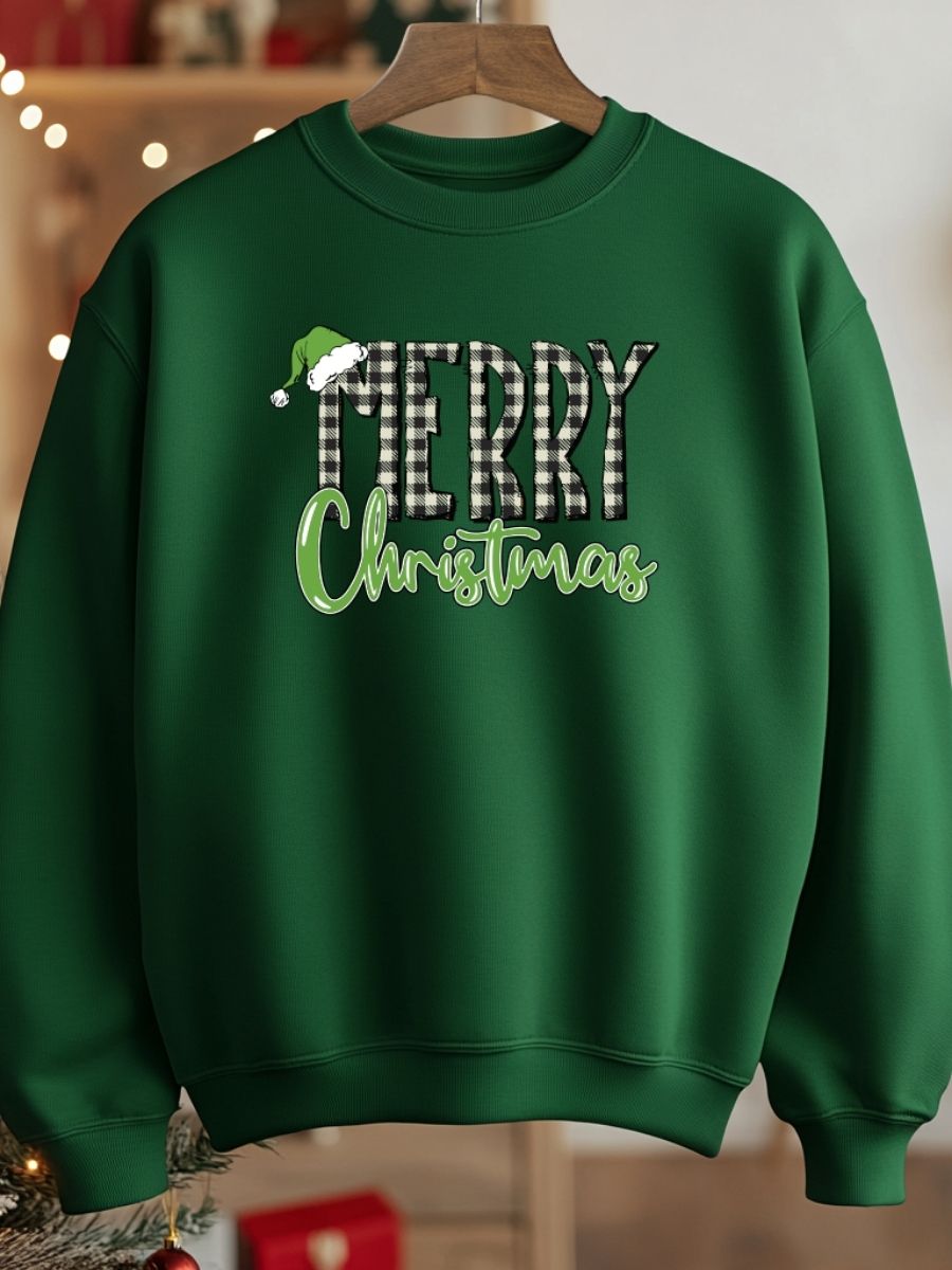 Camisola de Natal com estampa natalícia merry christmas