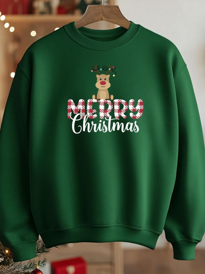 Camisola de Natal com estampa natalícia merry christmas