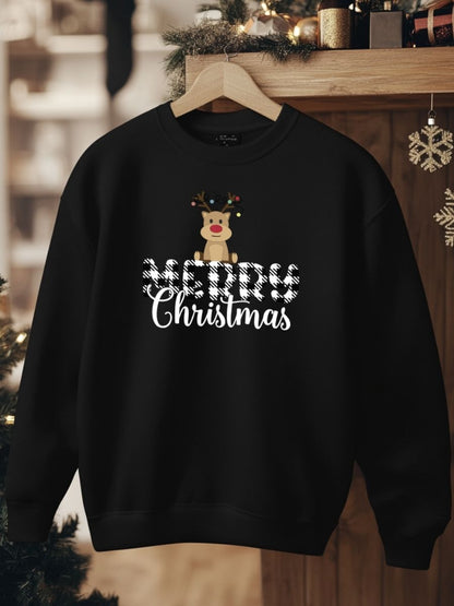 Camisola de Natal com estampa natalícia merry christmas 