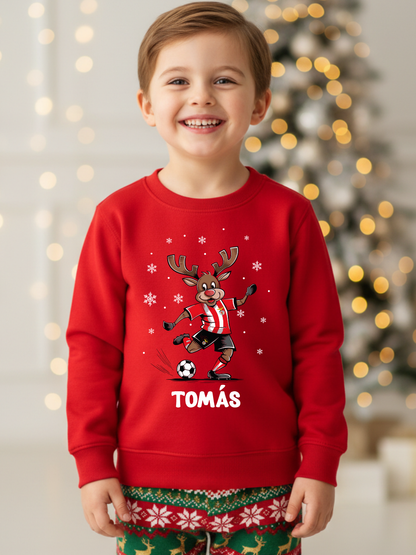 Camisola de Natal Futebol Criança Personalizada c/ Nome 🎄