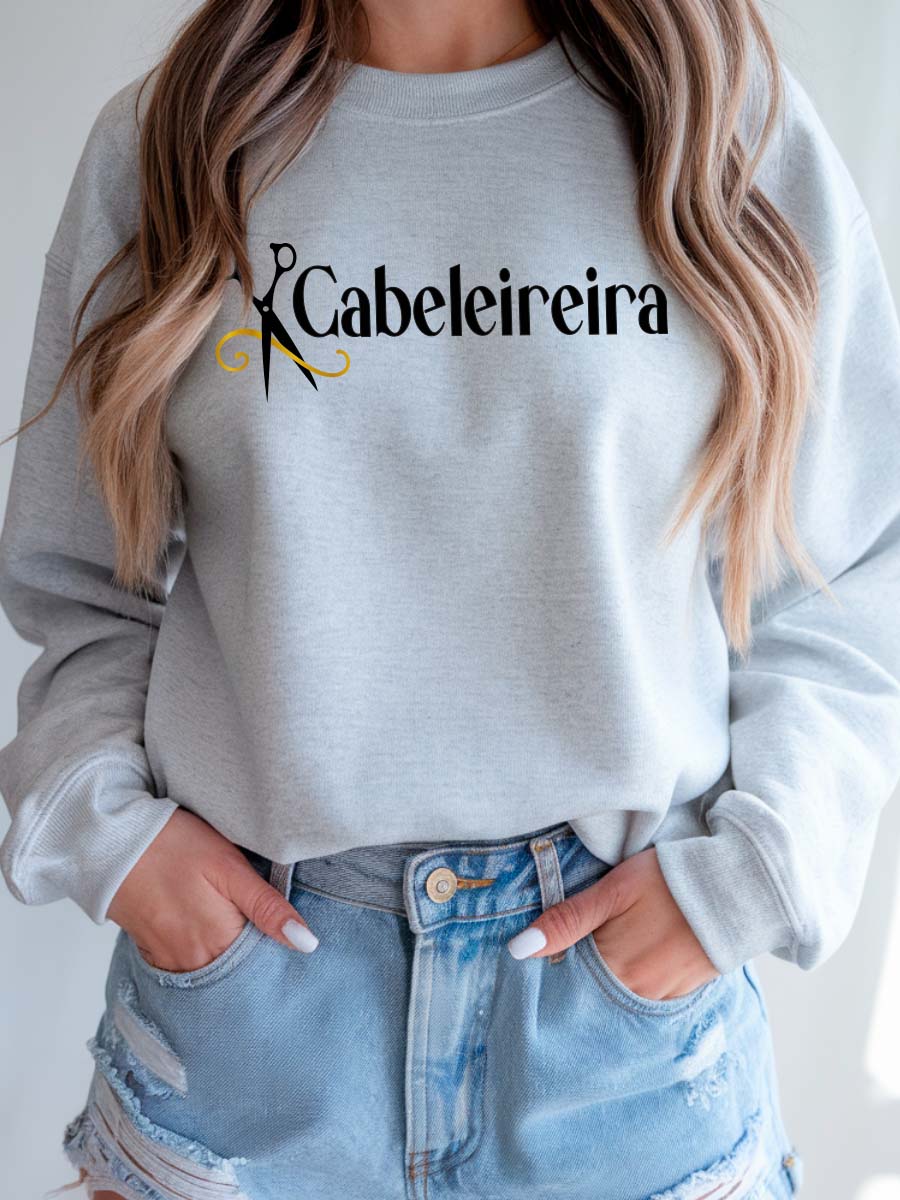 Camisola Sweatshirt para Hairstylist Cabeleireira