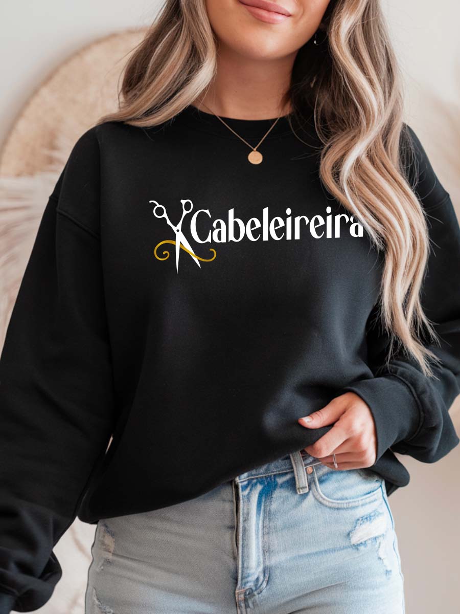 Camisola Sweatshirt para Hairstylist Cabeleireira