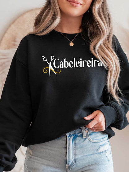 Camisola Sweatshirt para Hairstylist Cabeleireira