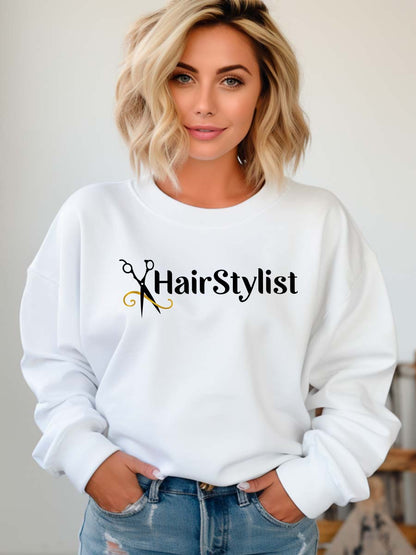 Camisola Sweatshirt para Hairstylist Cabeleireira - HairStylist