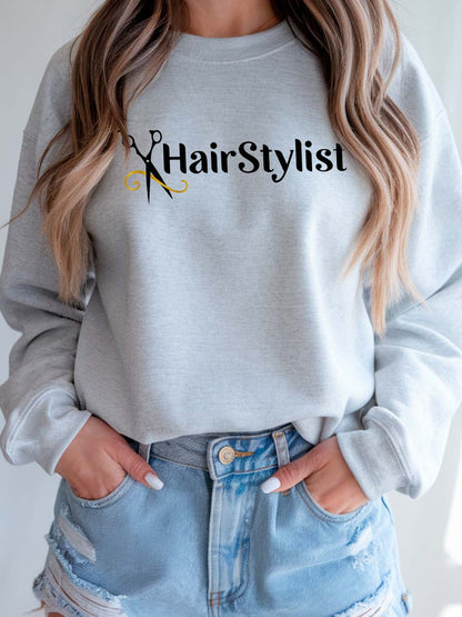 Camisola Sweatshirt para Hairstylist Cabeleireira - HairStylist