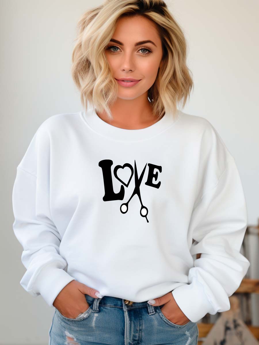 Camisola Sweatshirt para Hairstylist Cabeleireira