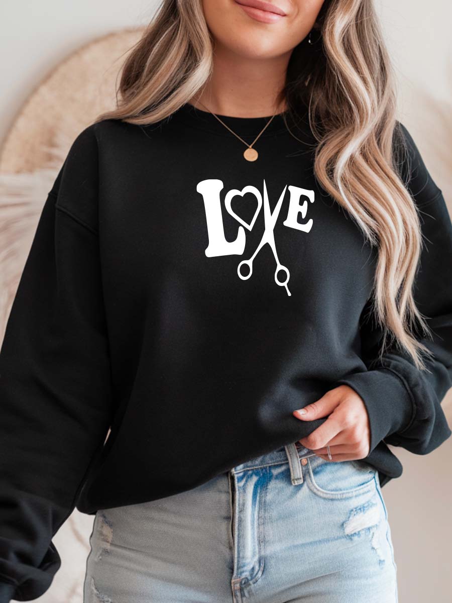 Camisola Sweatshirt para Hairstylist Cabeleireira