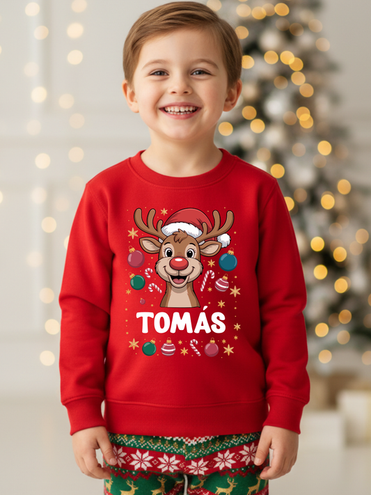 Camisola de Natal Criança Personalizada c/ Nome 🎄