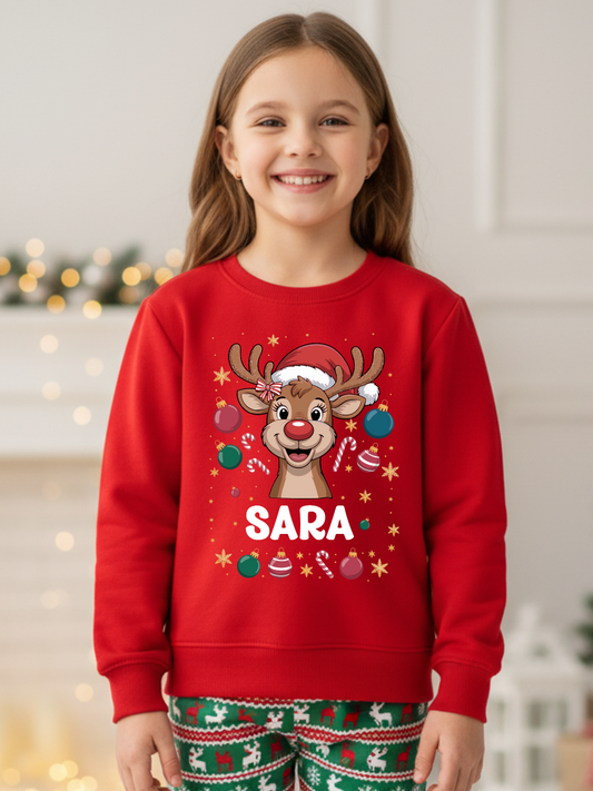Camisola de Natal Criança Personalizada c/ Nome 🎄