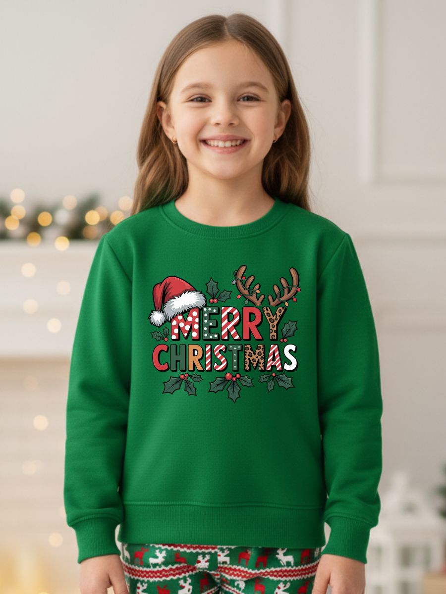 Camisola de Natal Criança Merry Christmas 🎄