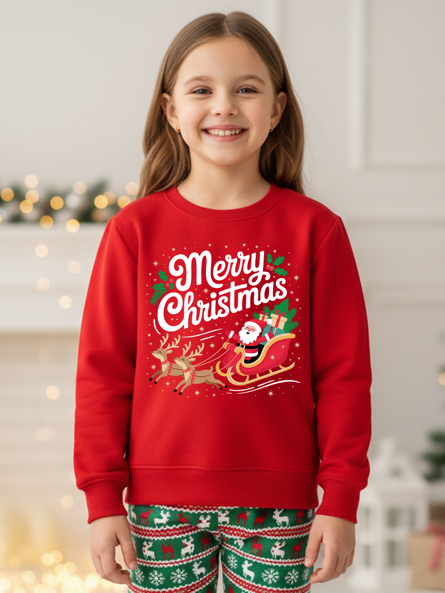 Camisola de Natal Criança Merry Christmas🎄