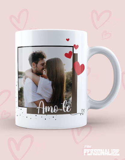Caneca Dia dos Namorados com Foto do Casal "Eu quero você"