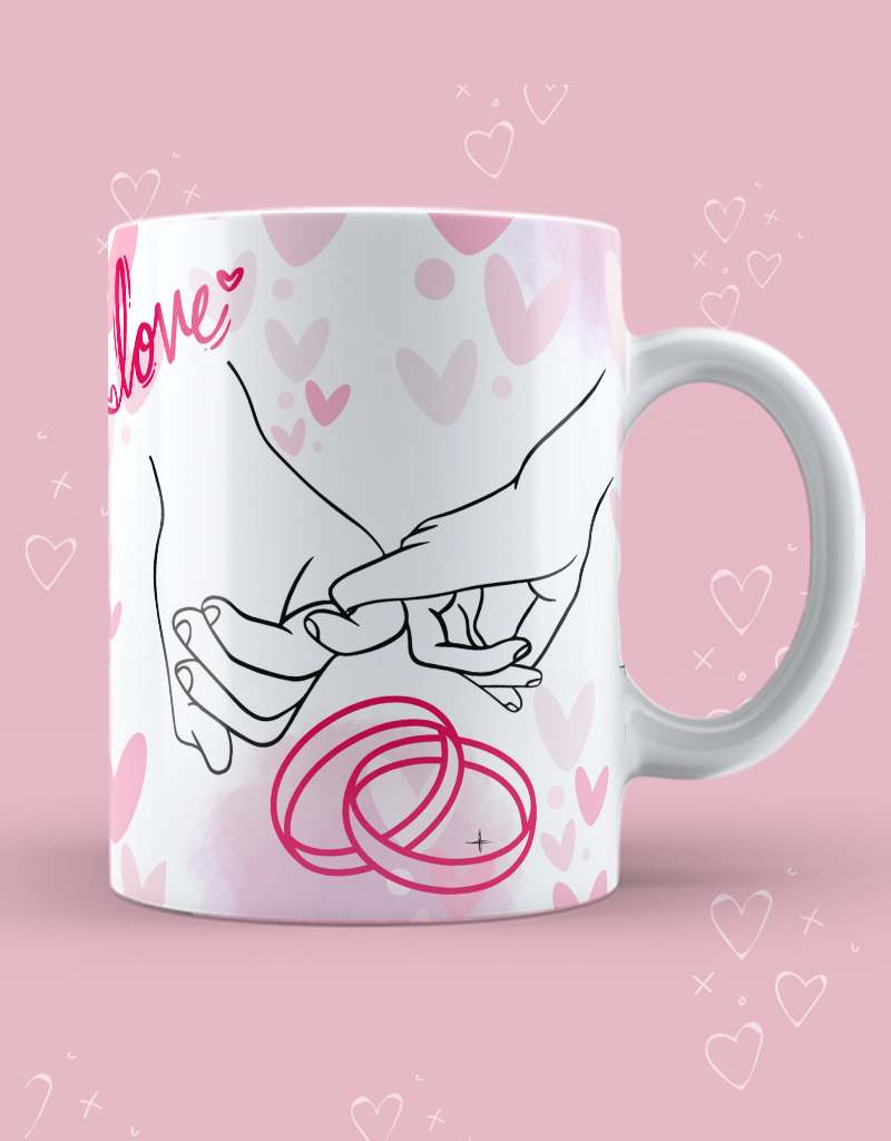 Caneca "O meu amor é teu"