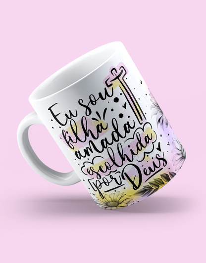 Caneca Cristã "Eu Sou Filha Amada"