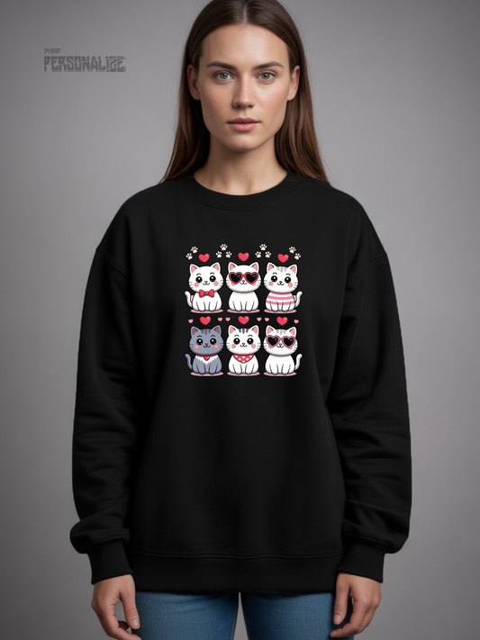 Camisola Sweatshirt  | Cats | Conforto e Durabilidade